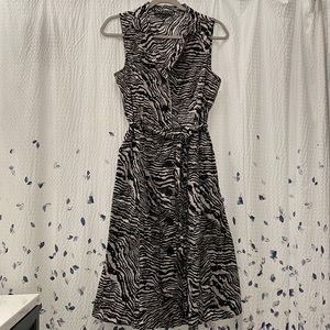 Mlle Gabrielle Zebra Print Dress